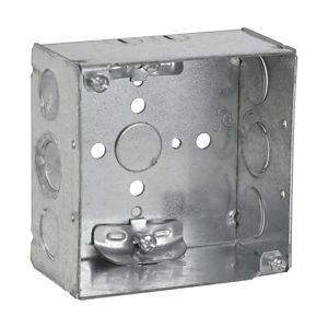 Crouse-Hinds TP450 Steel Deep Outlet Box 4-Inch x 4-Inch x 2-1/8-Inch 30.3-Cubic-Inch