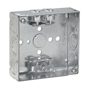 Crouse-Hinds TP454 Steel Standard Outlet Box 4-Inch x 4-Inch x 1-1/2-Inch 22-Cubic-Inch