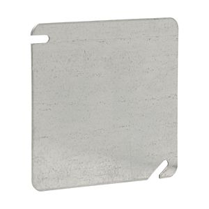 Crouse-Hinds TP472 Steel Flat Square Cover 4-Inch x 4-Inch