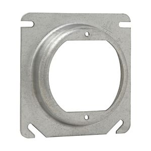 Crouse-Hinds TP476 Steel Open With 2-3/4-Inch Ears #8-32 Screw Mount Outlet Box Cover 4-Inch x 4-Inch x 1/2-Inch