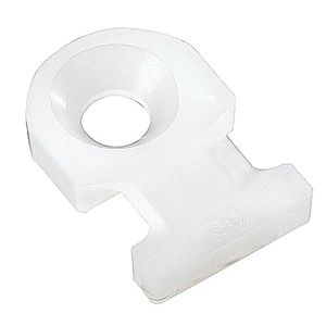 Thomas & Betts TC502 Screw Mount 2-Way Miniature Cable Tie Mounting Base Nylon/Polyamide 6/6 Natural Ty-Rap