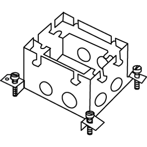 Wiremold 880S1 Stamped Steel 1-Gang Deep Floor Box 4-13/16-Inch x 3-23/32-Inch x 3-15/32-Inch 53-Cubic-Inch OmniBox