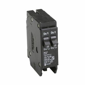 Eaton BR1515 Plug-On Mount Type BR Duplex Circuit Breaker 1-Pole (2) 15-Amp 120/240-Volt AC