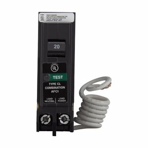 Eaton CLCAF120 Plug-On Mount Classified Combination Arc Fault Circuit Breaker 1-Pole 20-Amp 120/240-Volt