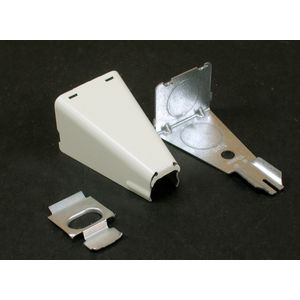 Wiremold V5785 Combination Connector Fitting Steel Ivory For Use With 500 and 700 Series Single-Channel Steel Surface Raceway