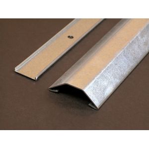 Wiremold 1500-10 Galvanized Steel 1-Channel Overfloor Raceway Base And Cover 1-9/16-Inch x 11/32-Inch x 10-ft Pancake 1500 Series