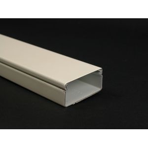 Wiremold V2400BC Ivory Scuffcoat Steel 2-Channel Raceway Base And Cover 1-29/32-Inch x 7/8-Inch x 5-ft 2400 Series