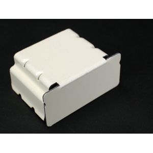 Wiremold 2410BD-FW Divided Blank End Fitting Steel Fog White For 2400D Series Dual Channel Raceway