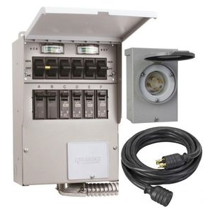 Reliance Controls 306CDK Indoor 6-Circuit Transfer Switch Kit 30-Amp 125/250-Volt Pro/Tran 2