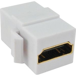 Vertical Cable 245-KJC/FF/180 HDMI Coupler Jack Female To Female White