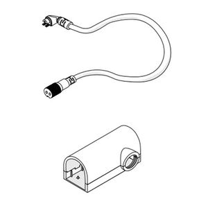 DiodeLED DI-TE-NB-SDWC-EC Top Bending Side Wire Entry Connector 16-AWG 12-Inch For Neon Blaze LED Tape Light NEON BLAZE