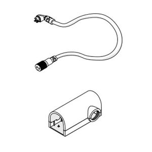 DiodeLED DI-SE-NB-SDWC-EC Side Bending Side Wire Entry Connector 16-AWG 12-Inch For Neon Blaze LED Tape Light NEON BLAZE