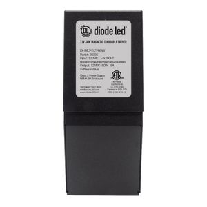 DiodeLED DI-MLV-24V60W Dimmable Constant Voltage Magnetic LED Driver 120-Volt AC Input 24-Volt DC Output 60-Watt