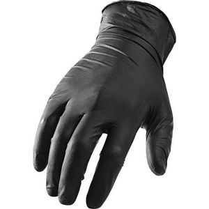 Lift Safety GNX-1KL Workman Series Industrial Grade Ni-Flex Disposable Gloves Large Nitrile Black