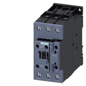 Siemens 3RT20371AK60 3-Pole Power Contactor 80-Amp at 400-Volt AC-1 65-Amp at 400-Volt AC-3 110 - 120-Volt AC Sirius