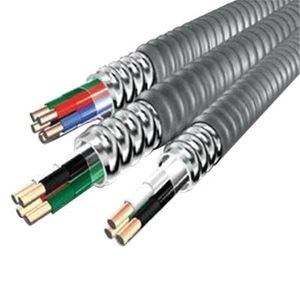 MC-PVC-JKT-12/3-SOL-CU-250CL Solid MC Jacketed Cable 12/3 250-ft Coil