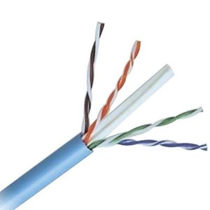 CAB-CAT6-BLUE-23/4PR-PVC Solid CMR Riser Rated Category 6 Cable 23/4P 1000-ft Reel-In-Box Blue