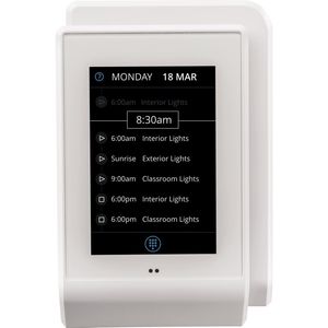 Lithonia Lighting NDTC-WH Touch Screen Digital Time Clock 15 - 24-Volt DC nLight