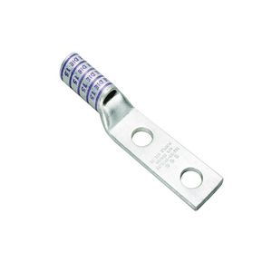 Burndy YAZ322N Electro Tin Plated Copper 2-Hole Type YAZ-2N Compression Lug 400-KCMIL 1/2-Inch Hylug