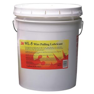 3M WL-5 Wire Pulling Lubricant Gel 5 gal Pail Translucent White