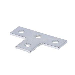 B-Line B133ZN Zinc Electroplated Steel 4-Hole Tee Plate