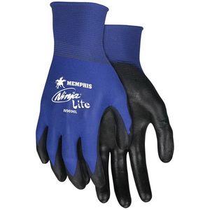 MCR Safety N9696M Dipped Multi-Purpose Glove Medium 18 Gauge Nylon Blue Ninja