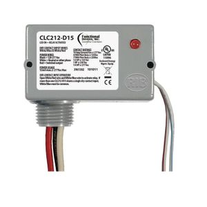 Functional Device CLC212-D15 Enclosed Closet Light Controller Relay 120 - 277-Volt AC Power 10-Amp SPST RIB