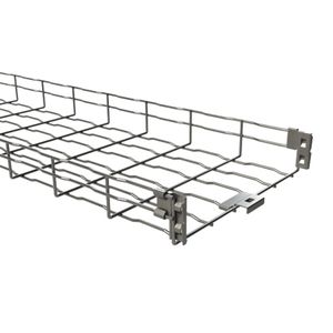 Basor Electric BF2R8X2 Electroplated Zinc Wire Mesh Cable Tray 10-ft x 8-Inch x 2-Inch Basorfil