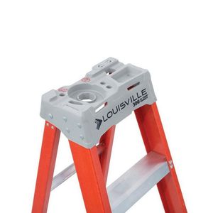 Louisville Ladder FS1512 Fiberglass 11 Standard Step Ladder 12-ft x 31-3/8-Inch