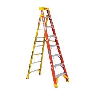 Werner Ladder L6208 Fiberglass Type IA Leaning Ladder 8-ft