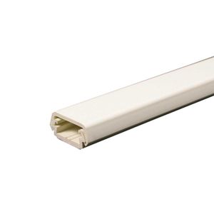 Wiremold 400BAC-WH White PVC 1-Channel Non-Metallic 2-Piece Raceway Base And Cover 7/8-Inch x 7/16-Inch x 5-ft 400 Series