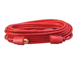 Coleman Cable 02408-88-04 Stranded Bare Copper SJTW Extension Cord 14/3 50-ft Red