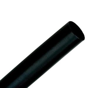 3M FP301-1/4-48IN-BLACK-HDR Single Wall (Thin) Heat Shrink Tubing With Header Label 48-Inch Flexible Polyolefin Black