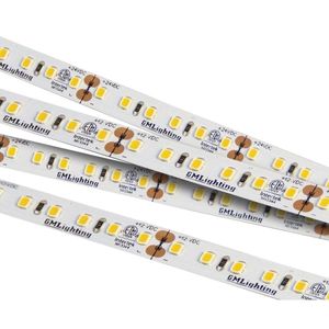 GM Lighting LTR-P-24V-3.0W-30K-16 Dimmable LTR-P Pro Series Flexible LED Tape Light 3-Watt/ft 24-Volt DC 5-m 242-Lumens/ft 90+ CRI 3000K