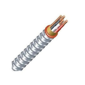 WCU-MC-CU-12/3-XHHW-STEEL-JACKET-250 Copper MC Cable 12/3 250-ft Coil Brown/Orange/Gray