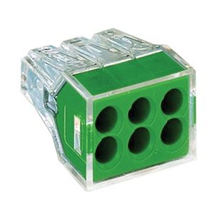 Wago 773-116 Push-In Wire Connector 16-12-AWG Stranded Copper/Aluminum 18-12-AWG Solid Copper/Aluminum Green Push Wire