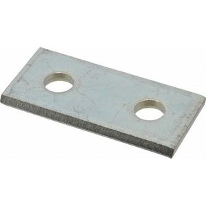 Power Strut PS-601-EG Electrogalvanized Steel 2-Hole Splice Plate