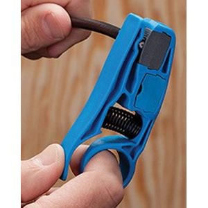 Ideal Industries 45-605 Coax/UTP Cable Stripper 1/4-Inch x 1/4-Inch Blue PrepPRO