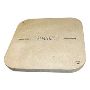 Hubbell-Wiring PG2424HA0017 Polymer Concrete 15-Tier Cover With 2 Bolts Logo: ELECTRIC Quazite