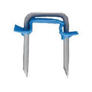 Briscon SN-40-IB-500 Blue Zinc Plated Low Carbon Steel Cable Staple 1 Inch Length x 1/2 Inch Width