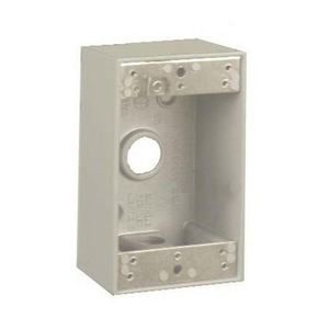 Mulberry 30203Z Powdered Die Cast Aluminum 1-Gang Weatherproof Outlet Box With Lug 2.750-Inch x 4.500-Inch x 2-Inch 19-Cubic-Inch Royal Mountie