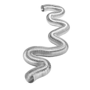 Lambro 334 Semi-Rigid Flexible Duct 4-Inch x 25-ft Aluminum