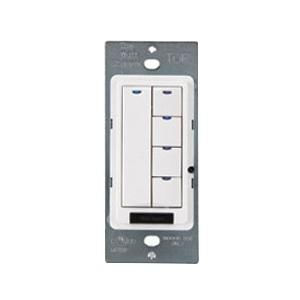 Wattstopper LMSW-105-W Wallmount 5 Button Digital Scene Switch 24-Volt DC 5-Milli-Amp White