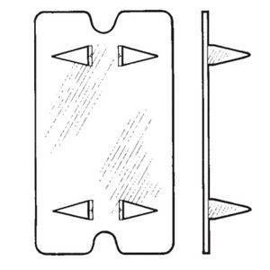 Mulberry 40465 0.062-Inch Steel Self Nailing Quick-On Nail Plate 3-7/16-Inch x 1-15/16-Inch