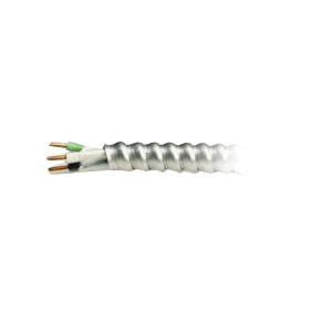 MC-AL-8/3-STR-W/GRN-GRD Copper Conductor Aluminum Armored MC Armored Cable With Grounding 8/3 1000-ft Reel