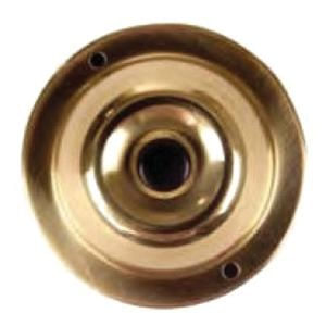 Edwards 600 Momentary Door Bell Low Voltage Pushbutton 1 NO Brass Housing Black Center