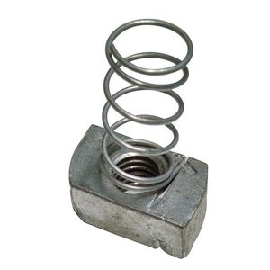 Power Strut PS-RS-1/2-ST-SS316 316 Stainless Steel Clamping Nut With Long Spring 1/2-Inch