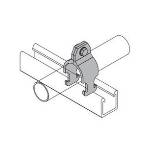 Power Strut PCR200 Glass-Reinforced Polyurethane Rigid Pipe Clamp 2-Inch Aickinstrut