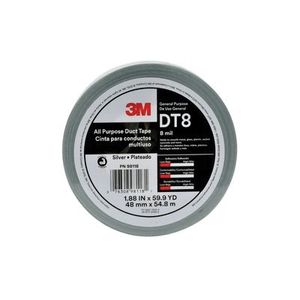 3M DT8 All-Purpose Duct Tape 54.8 m x 48-mm x 8.0 mil Silver