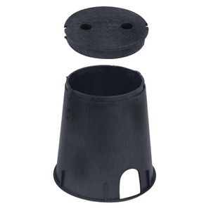 Applied Engineering Products 610-1B2B Black Cast Iron Valve Box With Cover 6-Inch